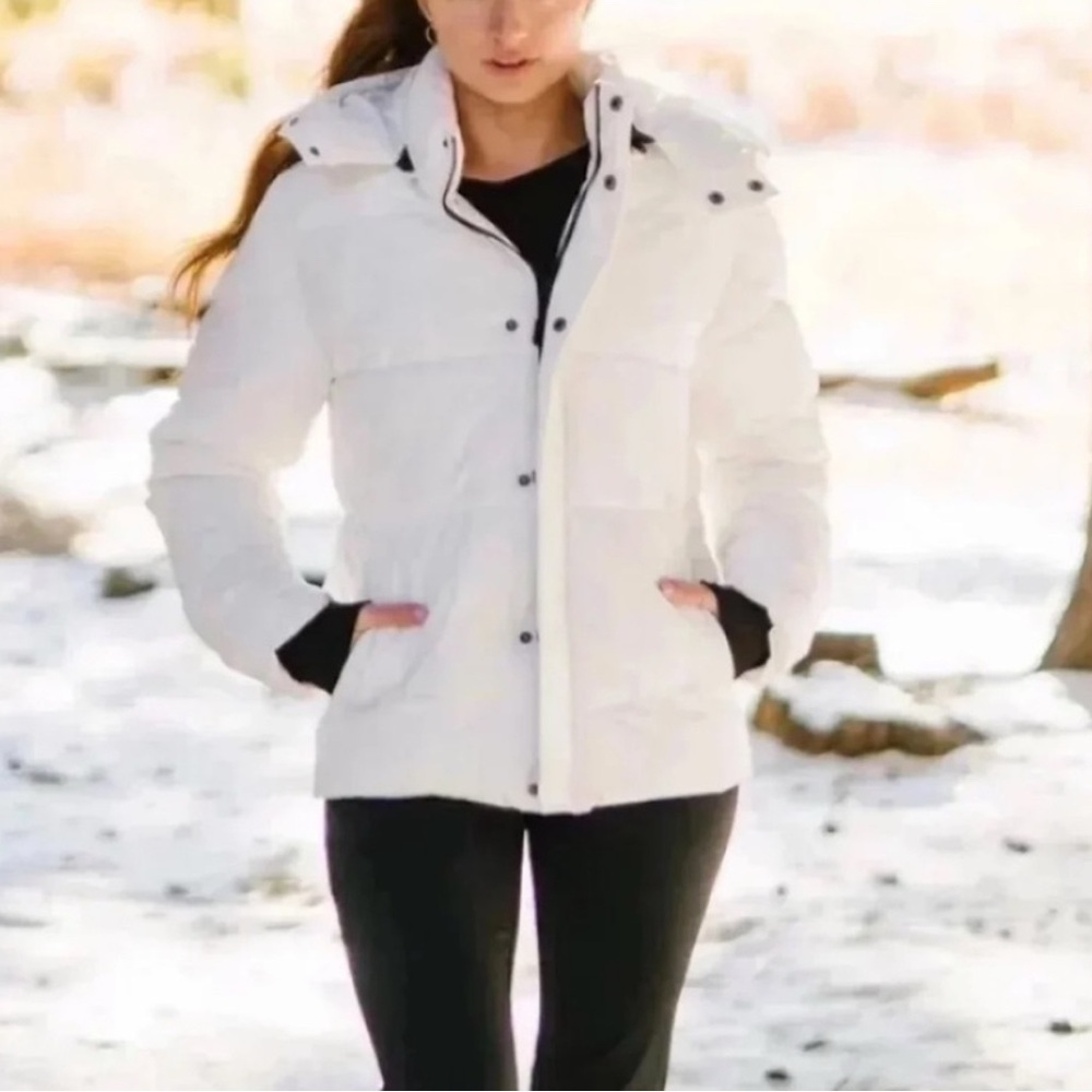 ZYIA Active Aspen White Puffer Jacket